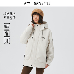 棉衣女 棉服棉袄子外套男冬款 贵人鸟夹棉冲锋上衣男女款 2025年新款