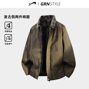 加厚底特律夹克女士夹棉外套男冬款 2025年新款 冬季 贵人鸟棉服男款