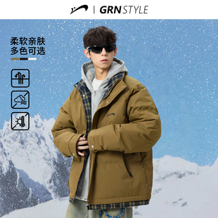 棉服男款 棉衣外套男冬款 冬季 加厚面包服男士 2025年新款 贵人鸟短款