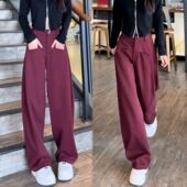 时尚 垂感2025秋冬季 女拖地裤 显瘦宽松阔腿裤 西装 休闲百搭香蕉裤 裤