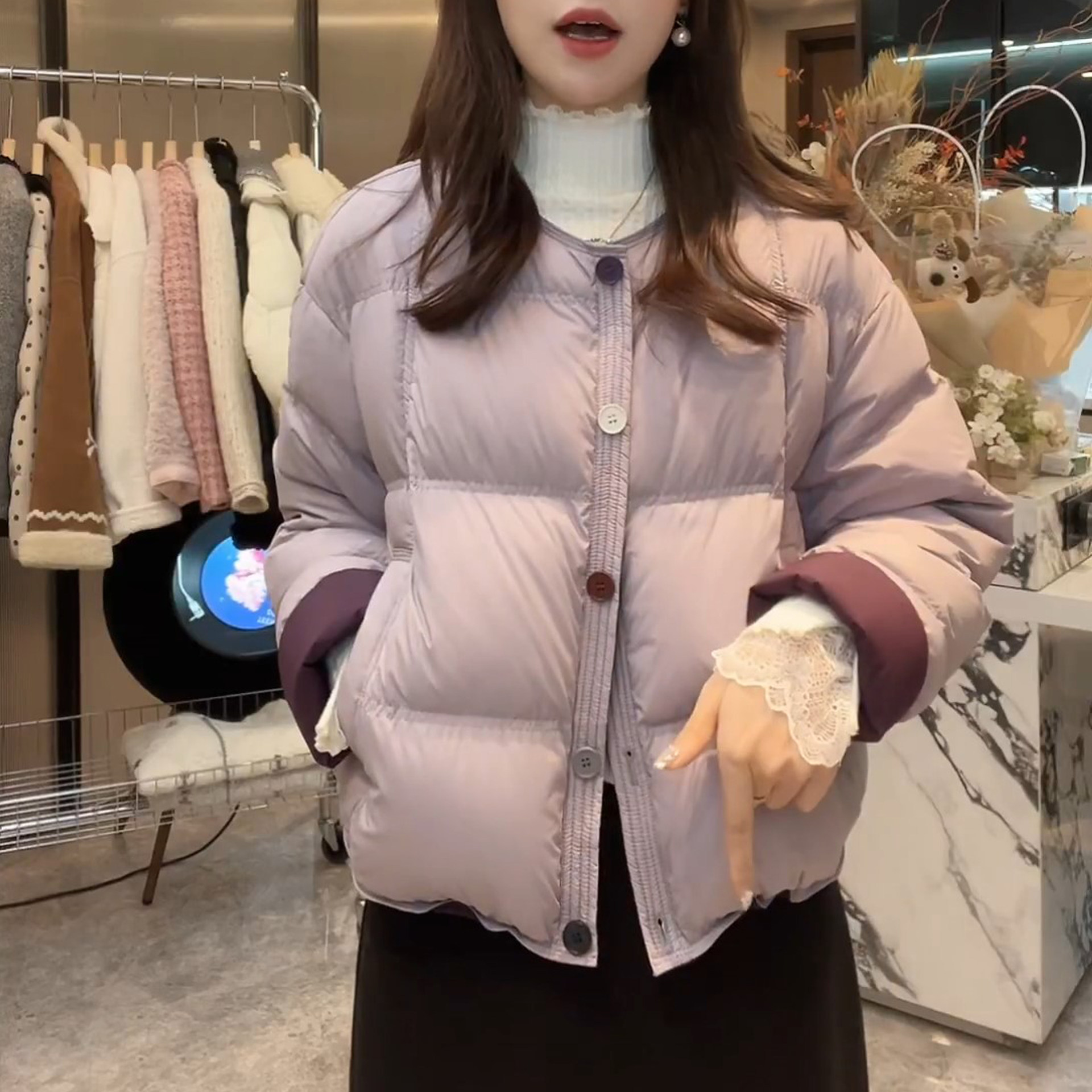 2025冬季时尚减龄高级感棉服棉衣新款拼接减龄保暖短款棉袄外套女,女装/女士精品,棉衣/棉服,淘宝优惠券,粉丝福利购,淘宝优惠卷