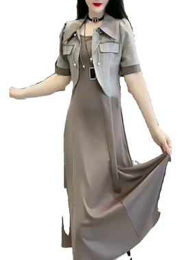 夏季新款时尚小西服连衣裙