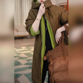 时尚 加厚保暖连帽棉服外套2025秋冬新款 洋气显瘦设计感双面穿棉衣