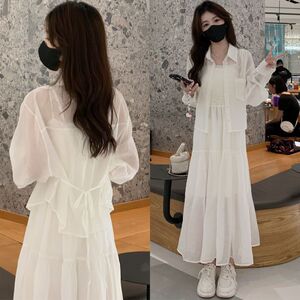 薄款防晒开衫吊带连衣裙子两件套女2026夏新款小个子气质显瘦套装