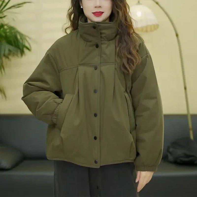 2024年冬季新款宽松显瘦百搭短款棉服女时尚休闲加厚保暖棉衣外套,女装/女士精品,棉衣/棉服,淘宝优惠券,粉丝福利购,淘宝优惠卷