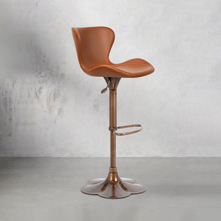 吧台椅子家用高脚凳吧台凳轻奢复古高级升降吧椅旋转酒吧椅子7610