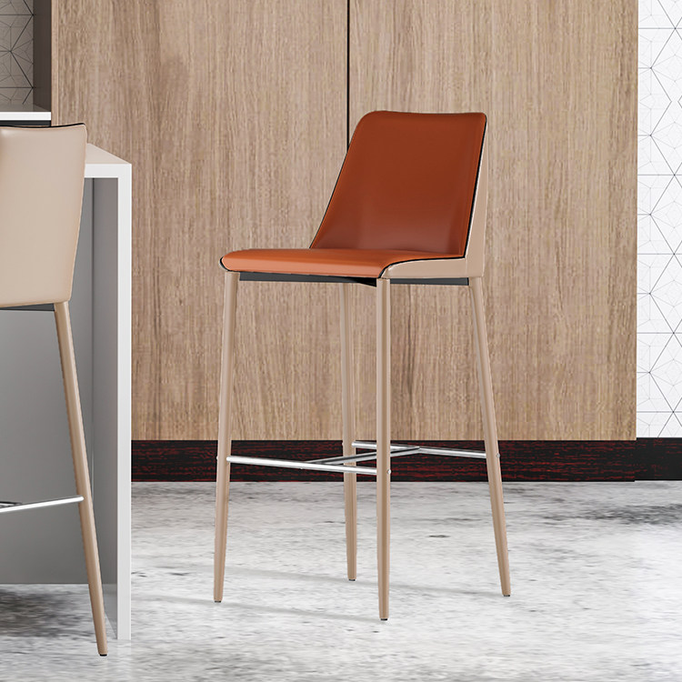 BoutiqueHause拼色家用简约吧椅