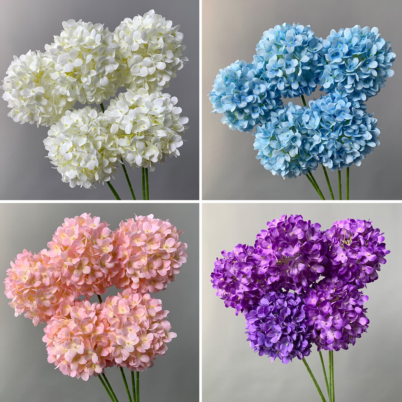 婚庆绣球花假花婚礼背景布景花艺套装高仿真花材宴会装饰插花摆件