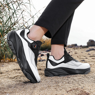 旋转纽扣男士 新款 男鞋 通勤鞋 厚底防滑户外运动潮鞋 休闲鞋 迪家同款