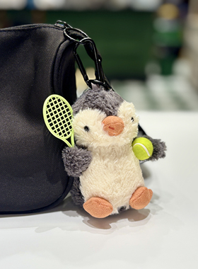 原创可爱企鹅绿色拍网球包挂饰钥匙扣周边创意生日礼物简约时尚