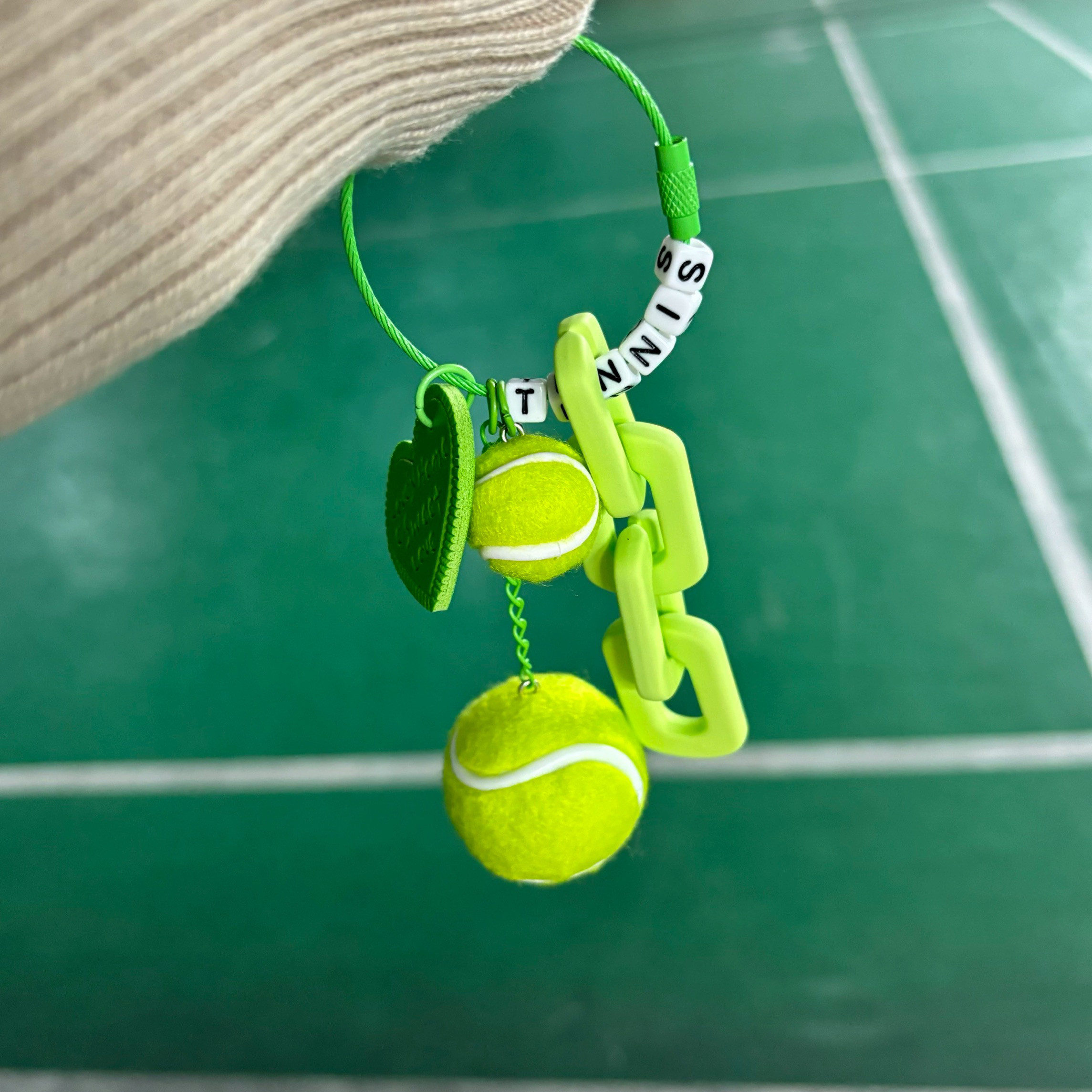 定制字母网球挂件挂饰可爱明星周边定制挂包比赛奖品演唱会礼物