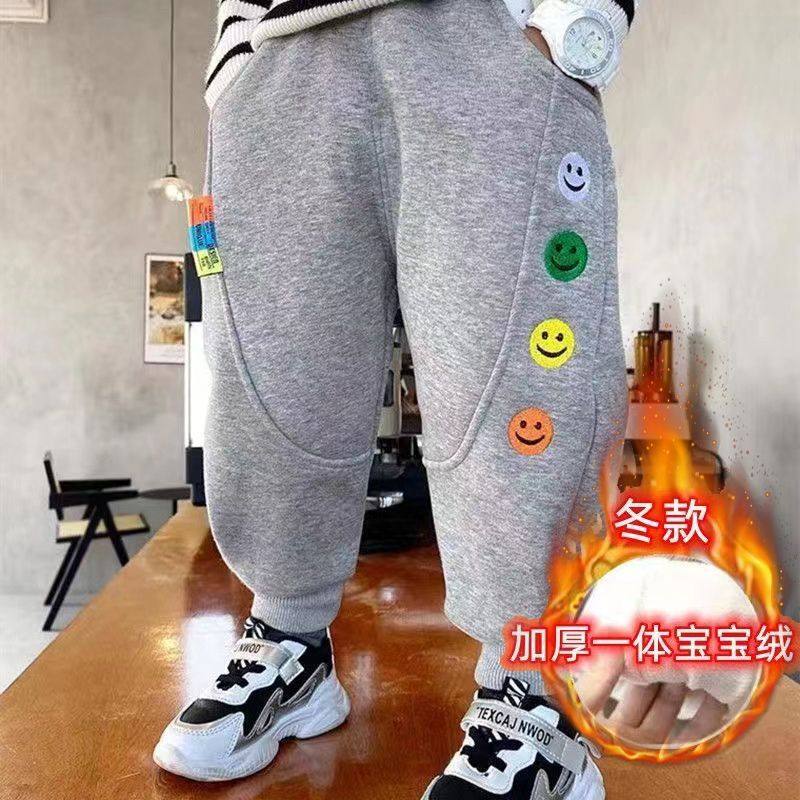 男童一体绒裤子宝宝加绒休闲卫裤中小童运动裤秋冬季外穿宽松长裤,童装/婴儿装/亲子装,裤子,淘宝优惠券,粉丝福利购,淘宝优惠卷