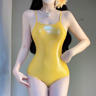 成人竞速泳衣女连体三角露背纯色游泳馆专用2026新款 绝美高级紧身