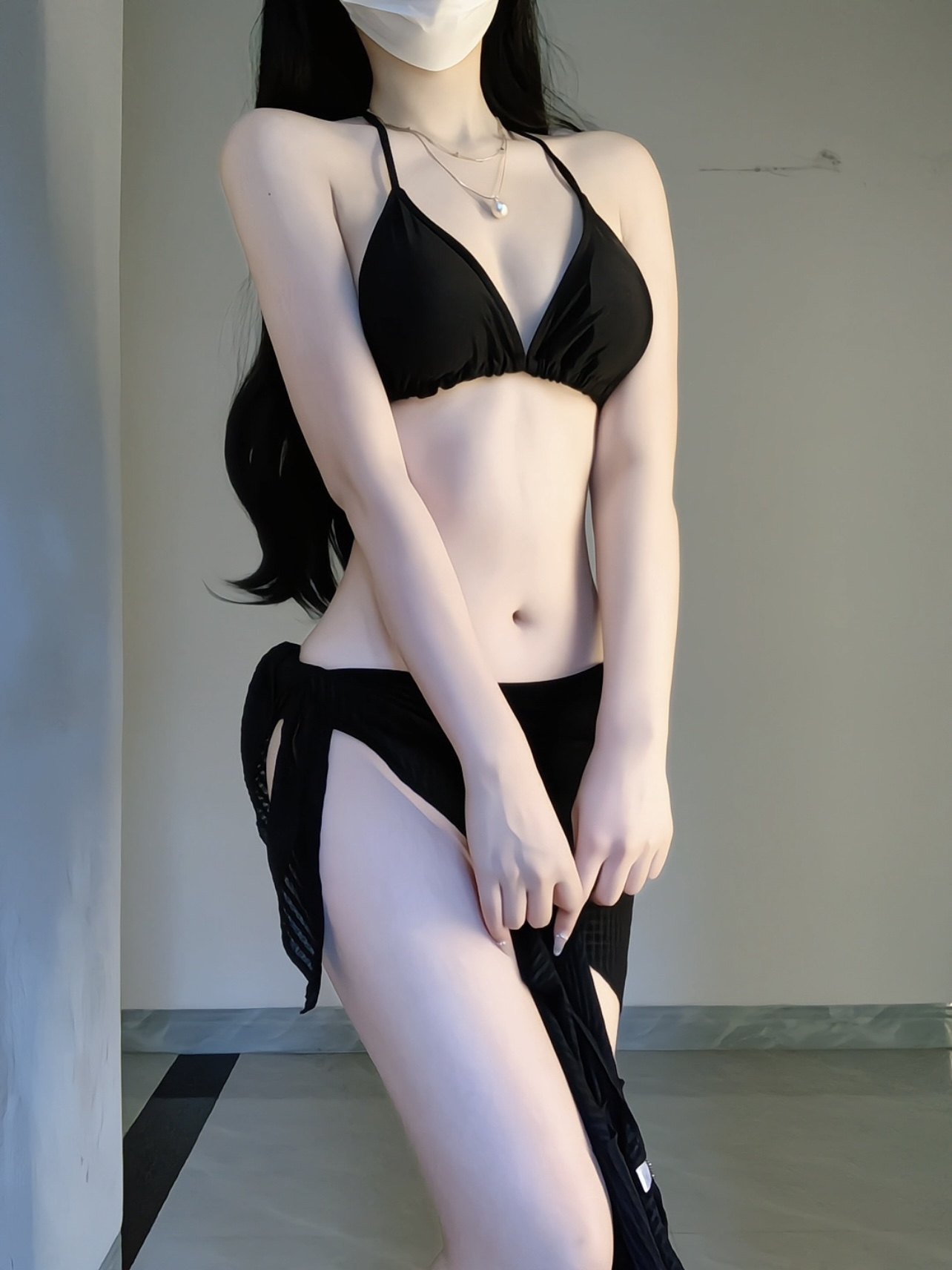 2025 New arrival Four-Piece Bikini Swimsuit Women Small Breast Push up sexy Pure Desire Style Hot Spring Vacation Beach Sun Protection