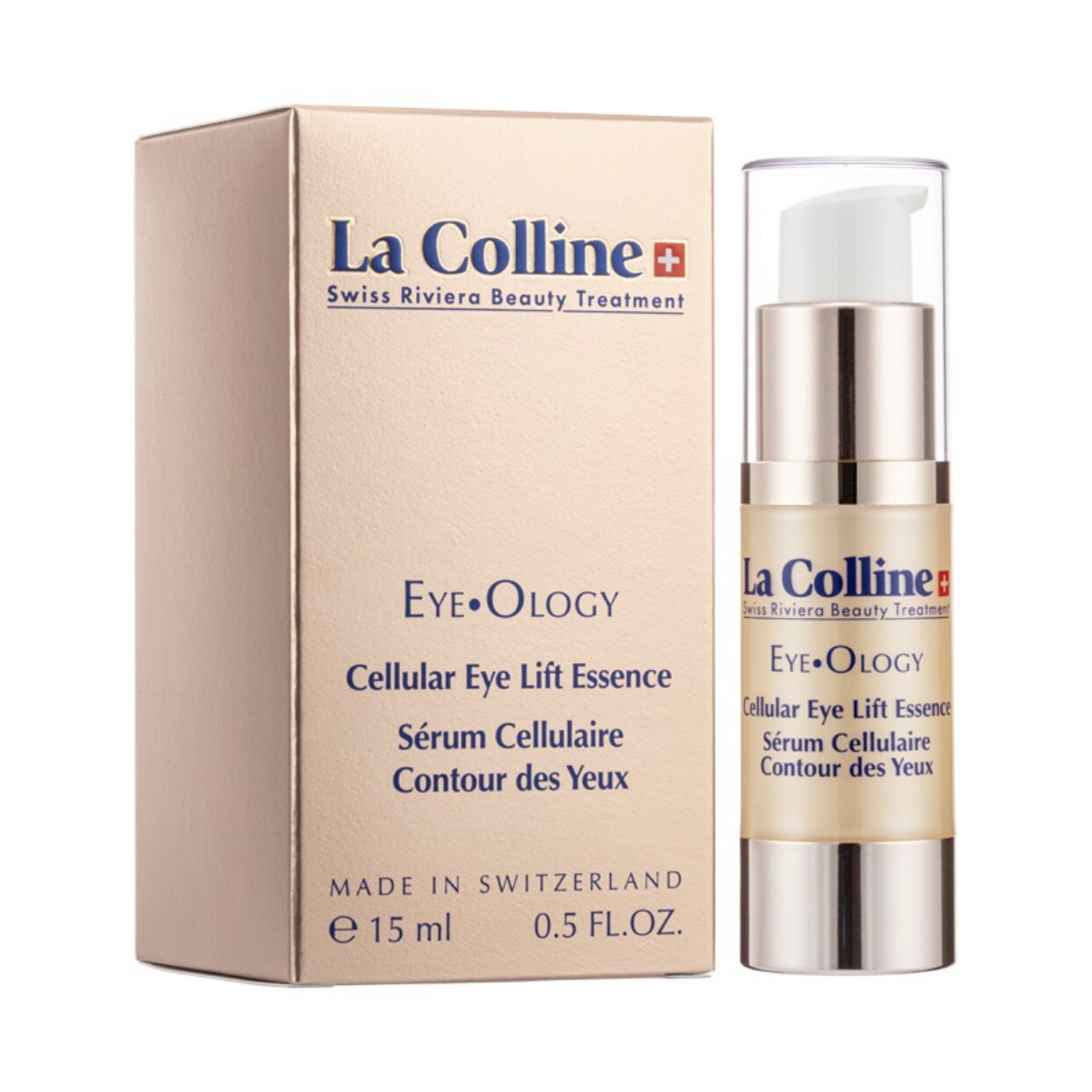 澳门代瑞士La Colline科丽妍活細胞眼部紧致精华15ml紧致淡化细纹