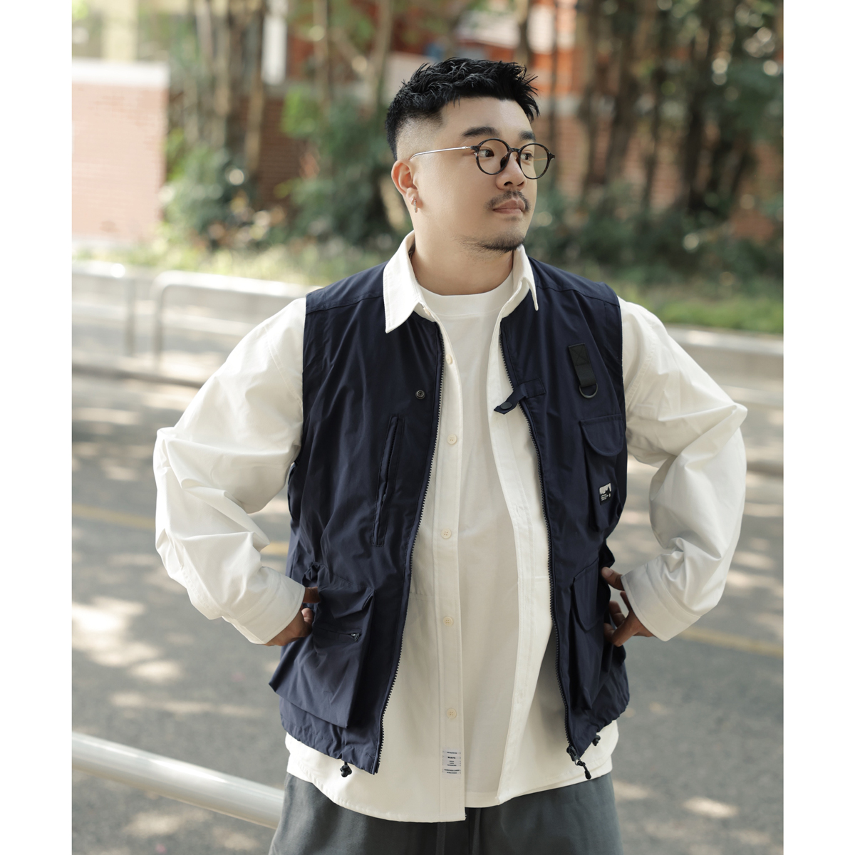 户外山系多口袋速干工装马甲