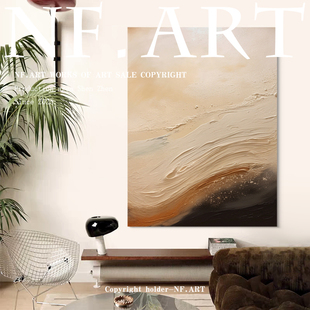 NF.ART原创手绘《荆山》客厅肌理画餐厅装饰画玄关背景墙艺术挂画