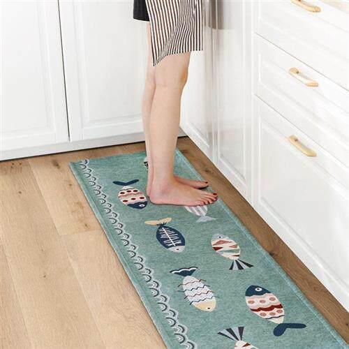 。Kitchen Carpet Nordic Rug Room Mat Floor Bath Mat Houses a - 实物图