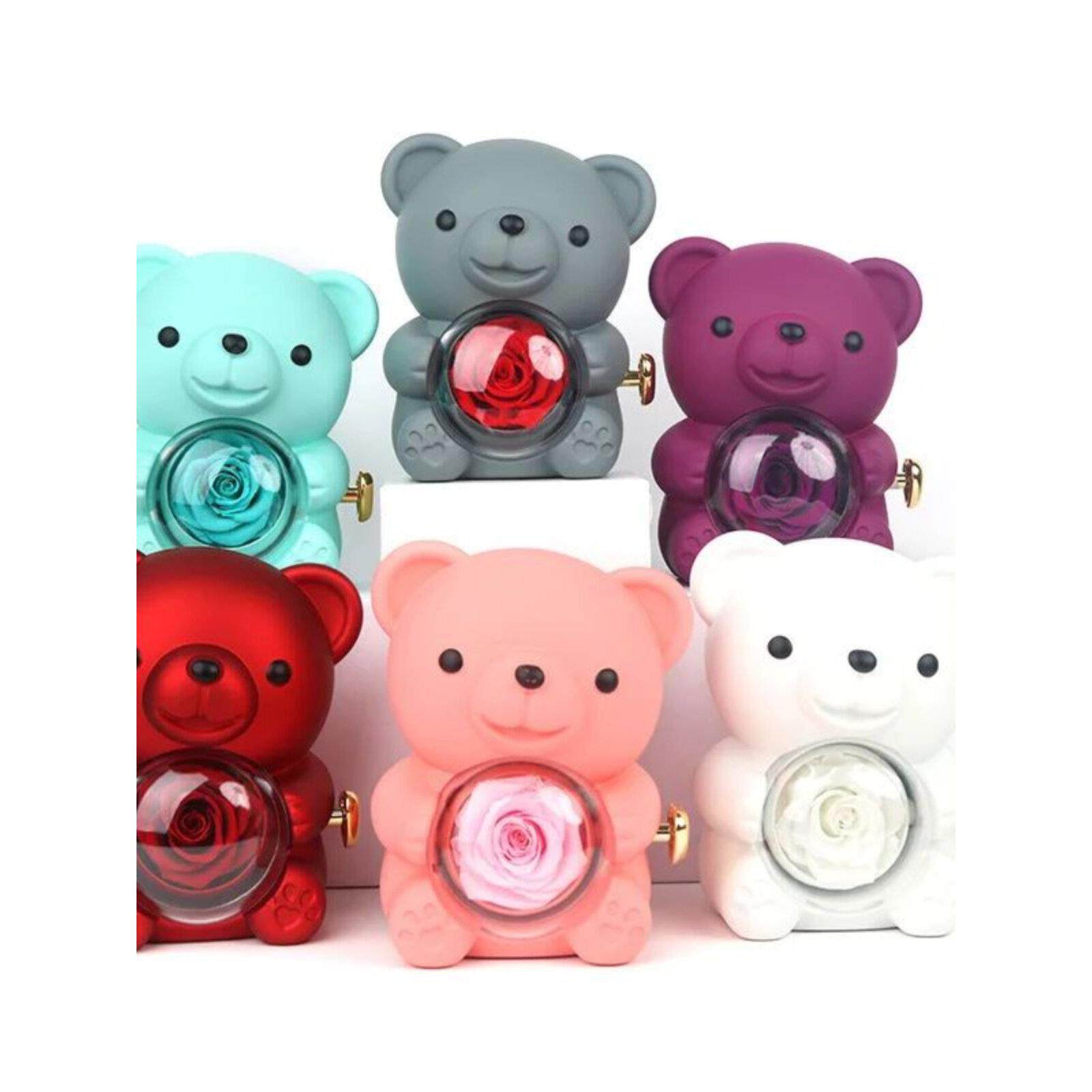 Eternal Flower Rose Bear Gift Box永生花玫瑰小熊礼盒