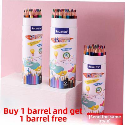 colour pencil painting students use 48 colour pencils with a