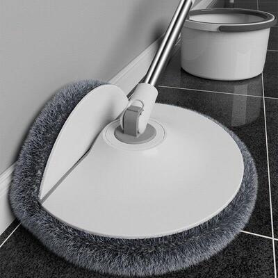 Household mop and bucket set Flat mops with wringer mop pads
