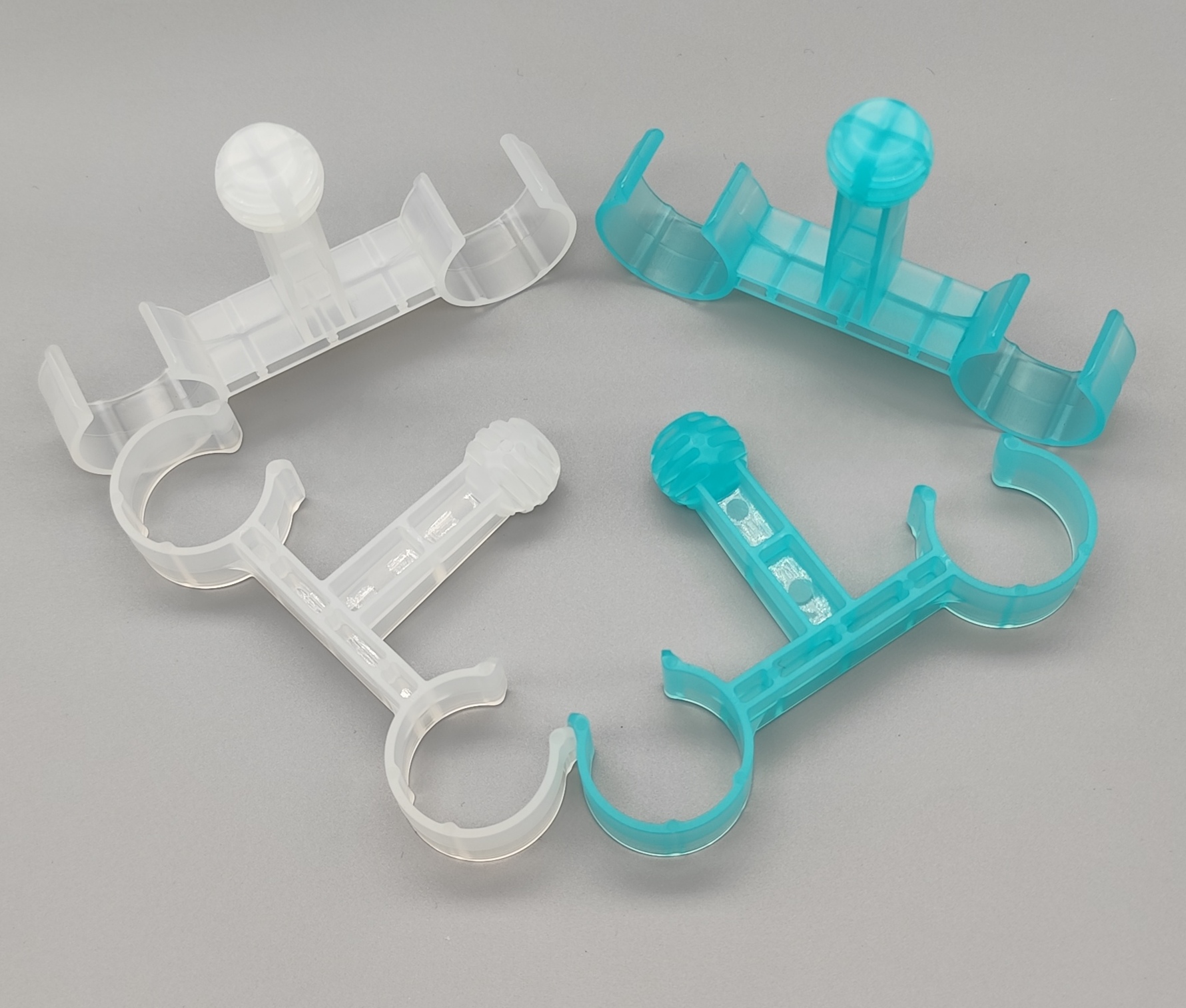 呼吸机管路挂钩 双管挂钩 管路支架 双管支架 呼吸机管路支架