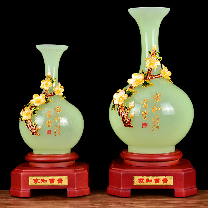 花瓶琉璃招财客厅电视柜结婚礼品