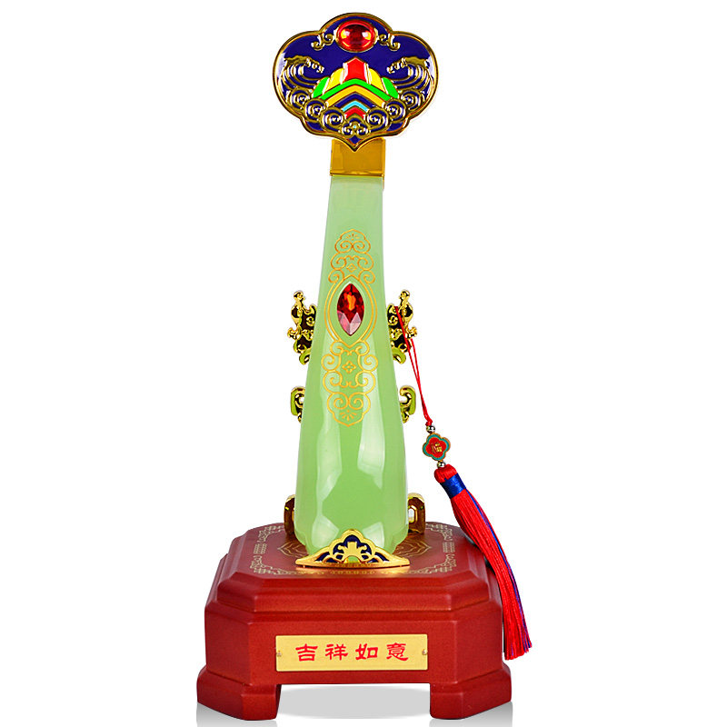 忆蔷琉璃招财乔迁如意摆件