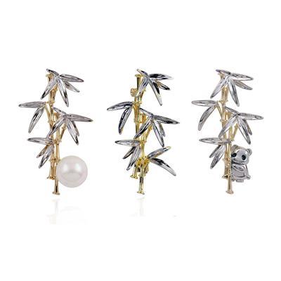 MartinePerse 「璟瑜系列」高级感轻奢竹子胸针西服装别针配饰