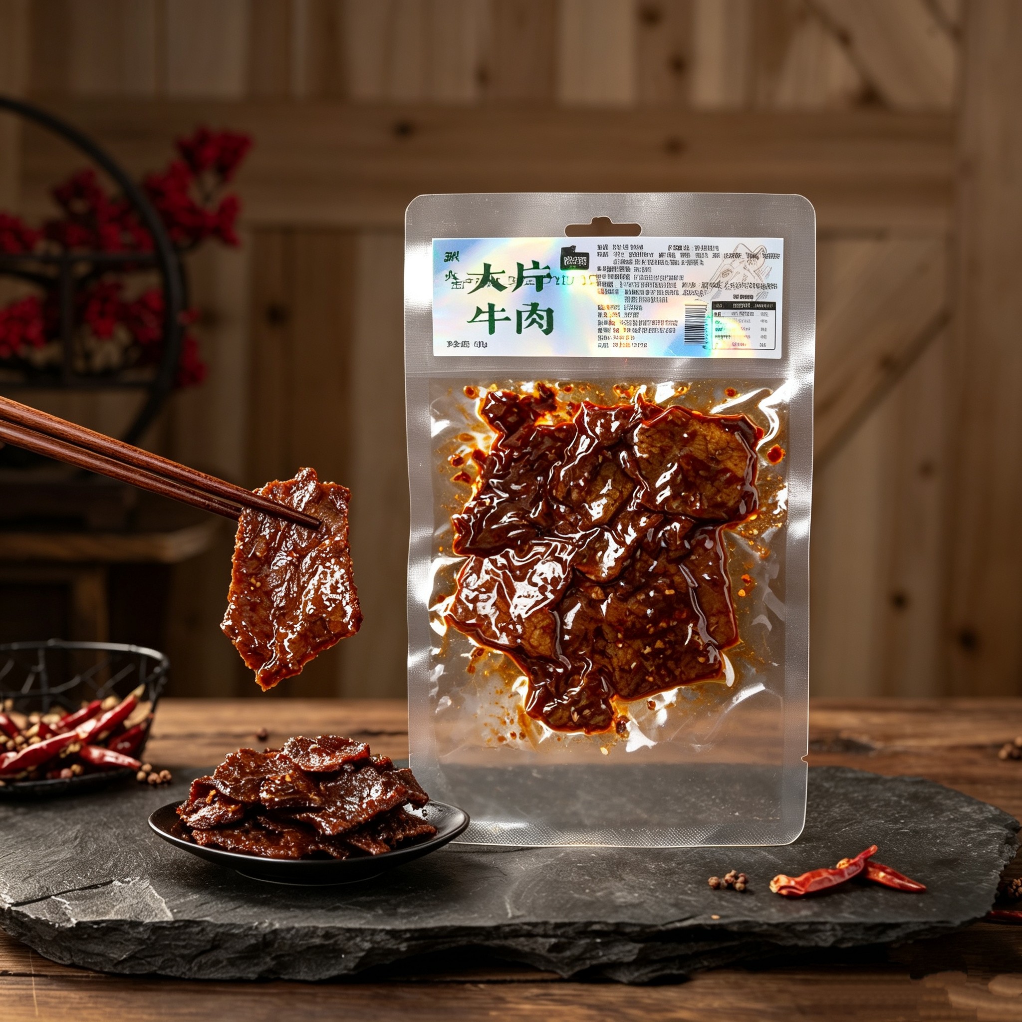 湖南特产新晃牛肉湘老蔡麻辣牛肉牛肉干零食小吃休闲办公室零食