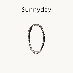 Sunnyday原创设计银木珠串珠手链男女高级感复古包包挂件潮流同款