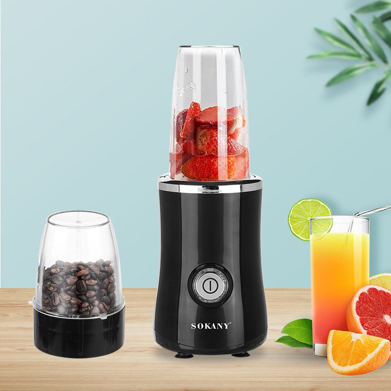 110V榨汁机家用料理机磨豆机搅拌果汁机2in1 Blender