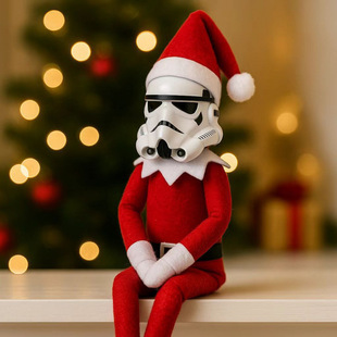 跨境爆款tormtrooper Christmas Elf Doll星球大战圣诞节饰品摆件