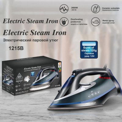 跨境热销欧规电熨斗  爆款陶瓷底板蒸汽熨斗电烫斗electric iron