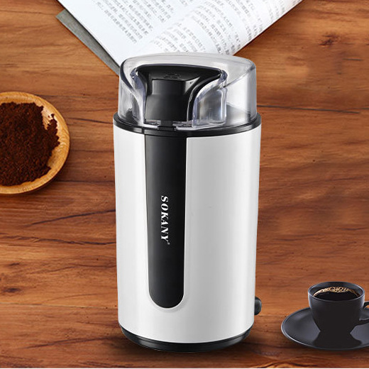 跨境110V美规欧规电动磨豆机咖啡研磨机法式家用多功能搅拌磨粉机