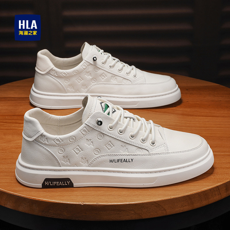 海澜之家春季男鞋2026新款免系带一脚蹬休闲板鞋男士西装小白潮鞋