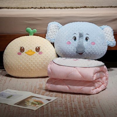 折叠抱枕被子两用二合一办公室午睡枕头加厚夏凉被沙发车载用盖毯