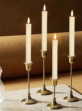 仿真内凹流泪子弹头长杆LED无烟电子蜡烛生日婚礼宴会派对剧本杀