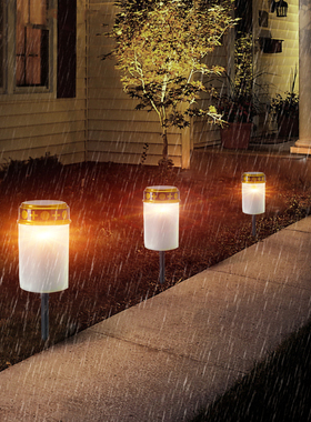 太阳能电子灯户外坟头随葬祖拜拜蜡烛扫墓长明灯清明中元节灯饰