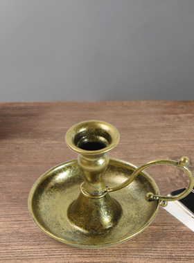 新款欧式复古多头金属铁艺烛台摆件浪漫餐桌蜡烛烛光晚餐轻奢烛台