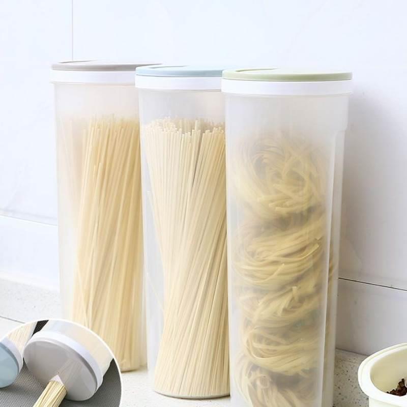 面条收纳盒杂粮挂面储存罐密封罐收纳筒厨房装意面条的盒子