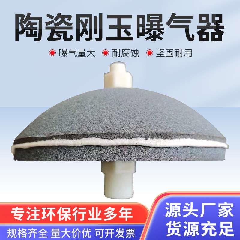 陶瓷刚玉曝气器膜片式微孔曝气器污水处理曝气头曝气盘
