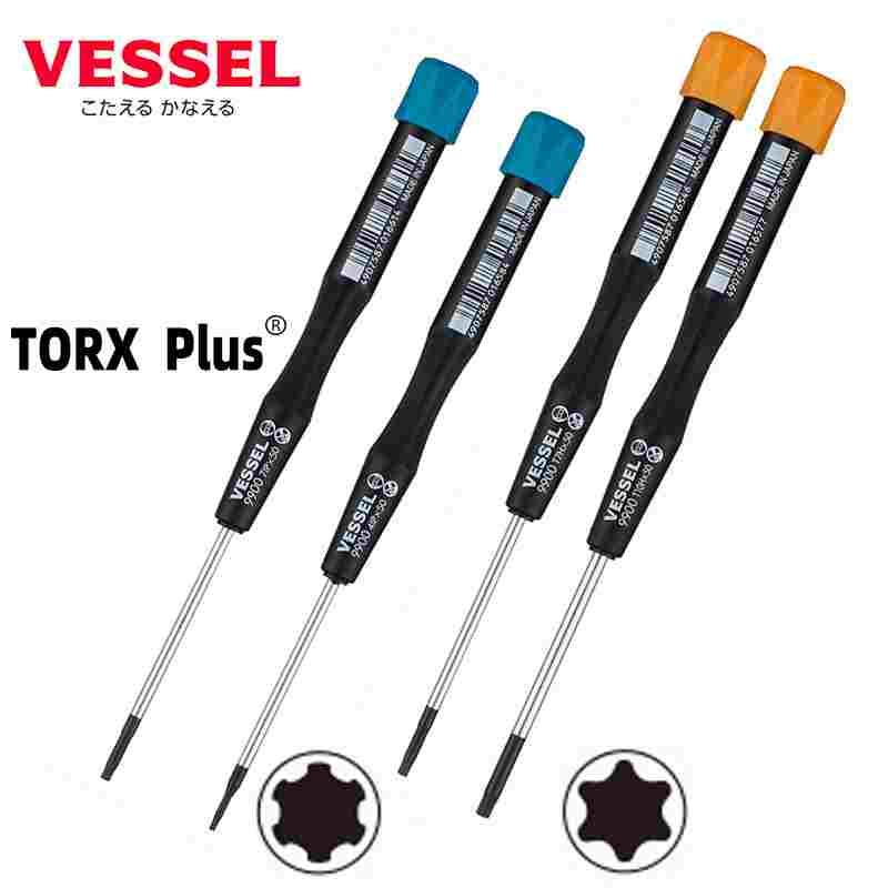 VESSEL威威日本进口精密六角梅花星型螺丝刀TORXPLUST1/2/3/4/5/6