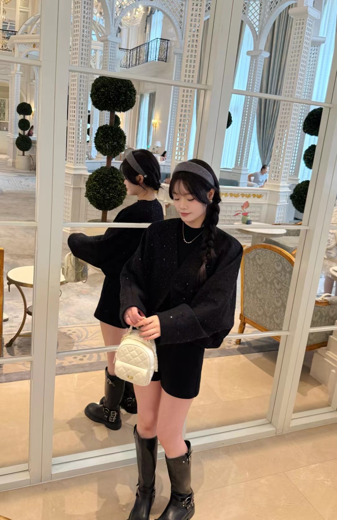 2025新款时尚百搭宽松显瘦上衣女设计感小众潮外套潮dyc