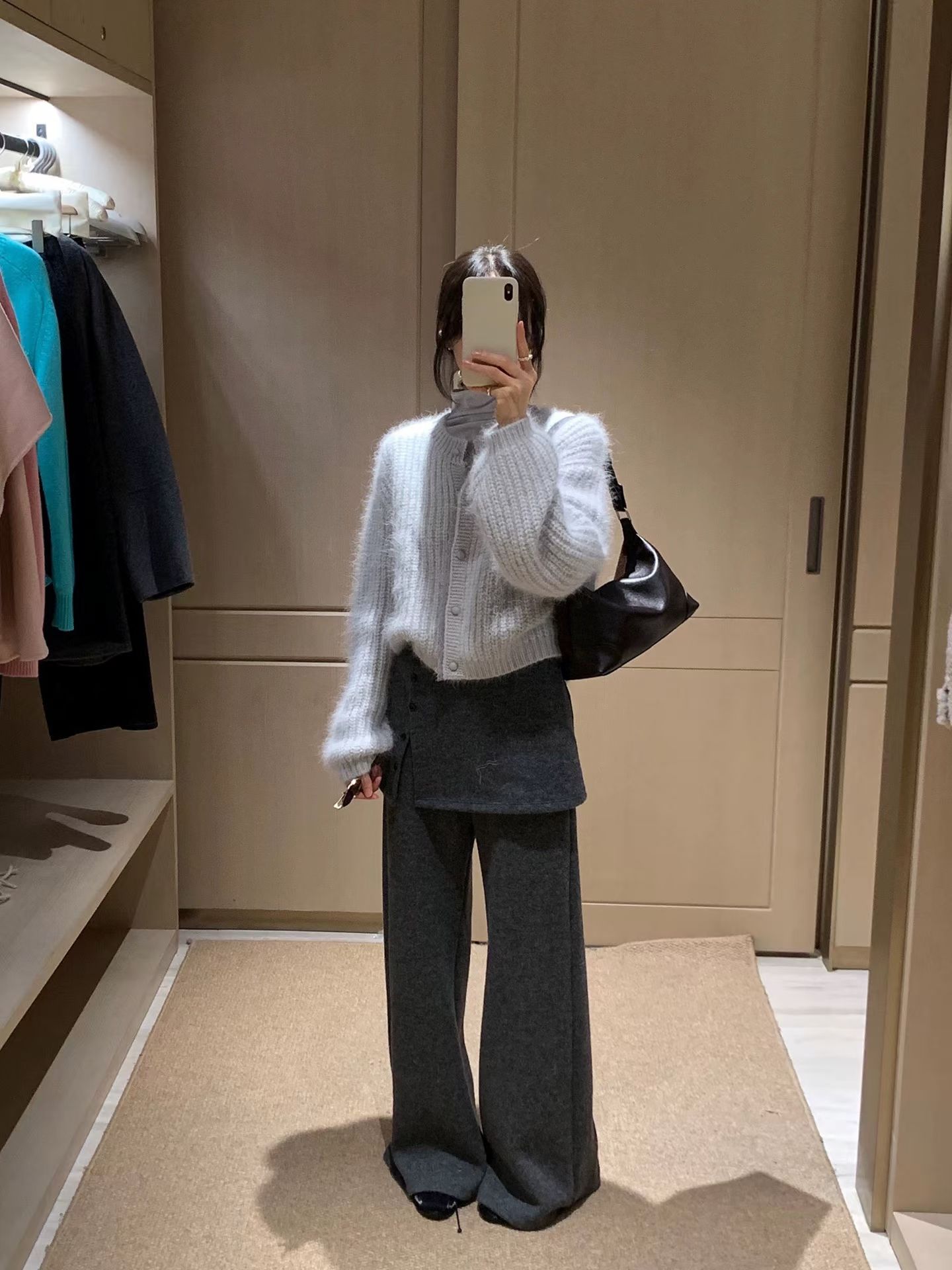 2025新款时尚百搭宽松显瘦上衣女设计感小众潮裤子潮hg