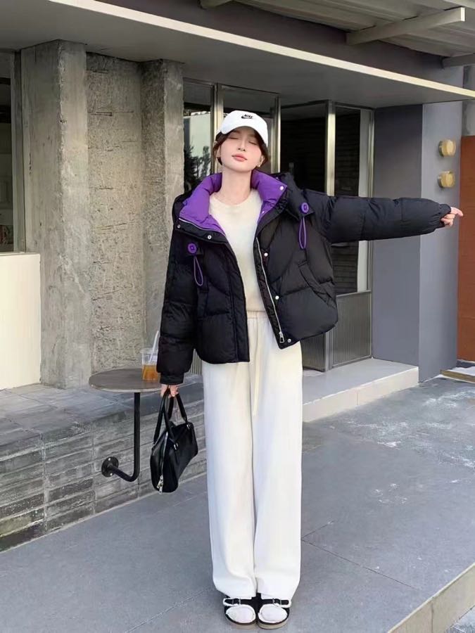 2025新款时尚百搭宽松显瘦上衣女设计感小众潮羽绒服潮fw