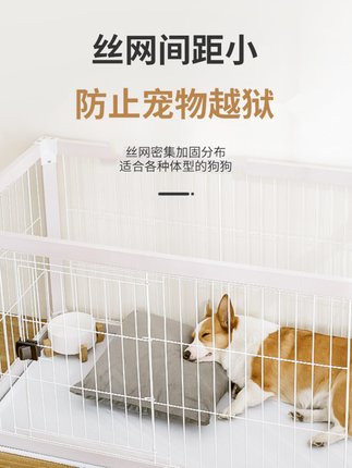 狗围栏室内狗狗笼子木质别墅中小型犬柴犬泰迪柯基宠物狗笼乖乐宝