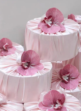 结婚伴手礼女伴娘高档实用网红绸缎风吕敷礼盒空盒子小众高级创意