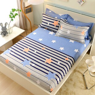 纯棉儿童床笠卡通全棉床垫保护套上下铺防尘防滑松紧床单定做床笠