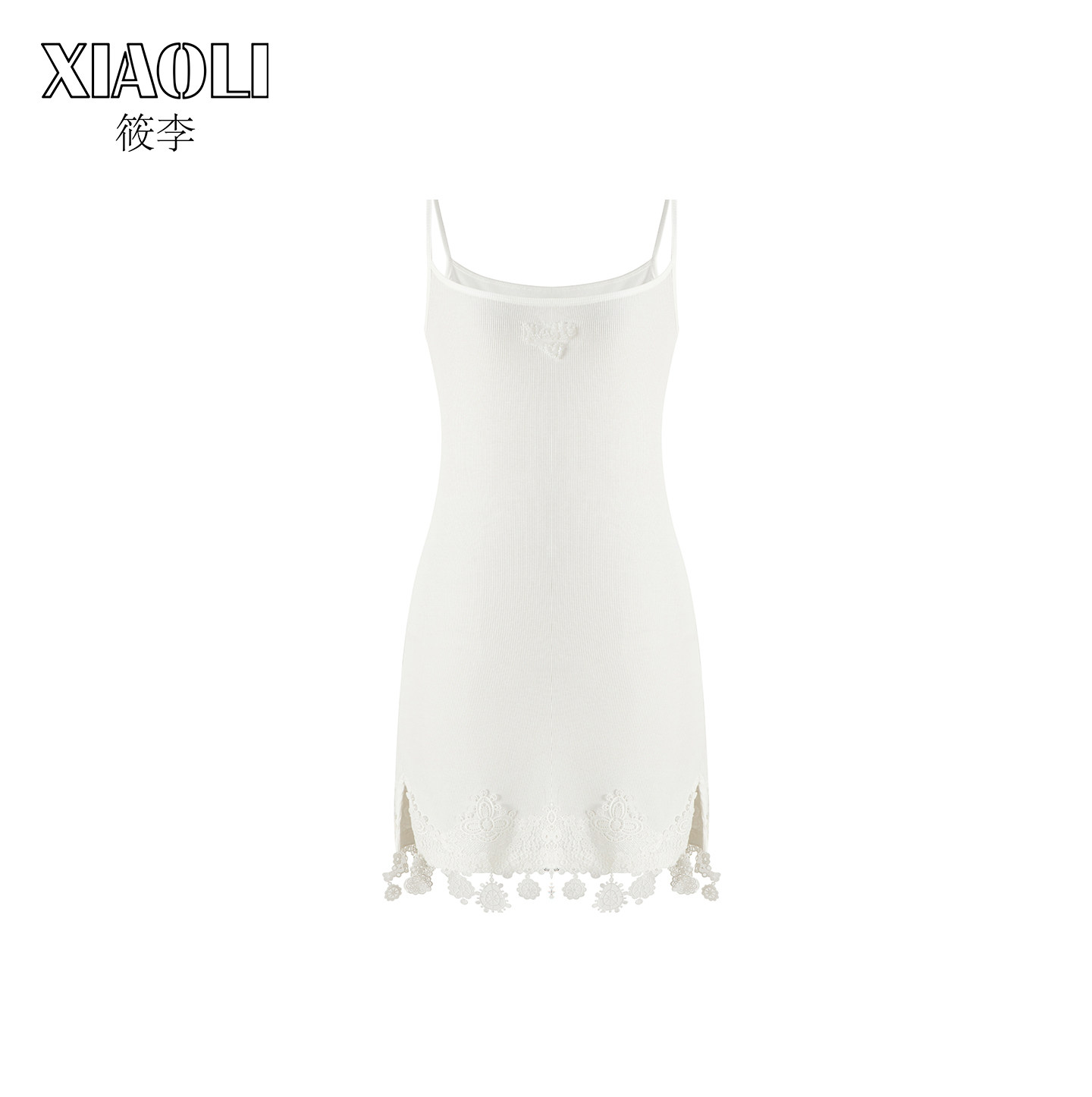 【XIAOLI筱李】白色蕾丝花边长款百搭拼接吊带背心女上衣25秋